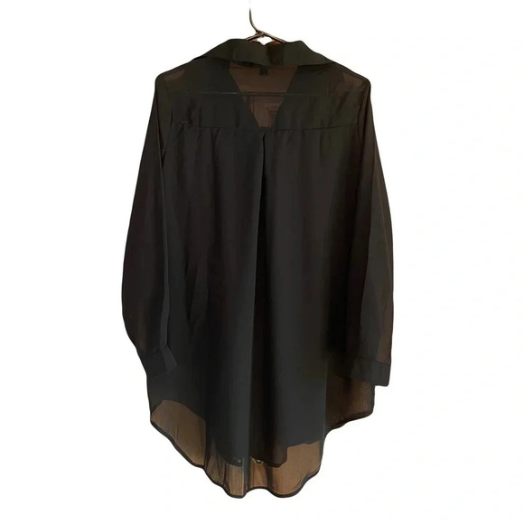 Ownest Sheer black long sleeve top size XXL - Picture 2 of 7